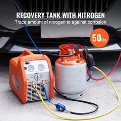 VEVOR Refrigerant Recovery Reclaim 50lb Cylinder Tank 400 PSI liquid Rated