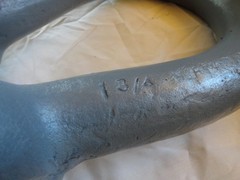 LARGE 1 3/4″ SWL 32 TON USED KNOCK OUT SHACKLE 1 3/4″ PIN 32 POUNDS FREE SHIP