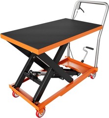 Hydraulic Lift Table Cart 500Lbs Capacity 28.5″ Lifting Height Single Scissor