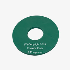 Flat Rubber Disc for Heidelberg 1 1/4″ x 7/16″ x 2mm / 31.8 x 11.1 x 2mm Qty 50