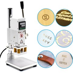 5cm x7cm Digital Hot Foil Stamping Machine Leather Press Embossing Printing 110V