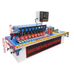 Double-sided trimming Woodworking Straight &Curved Line Edge Bander 0-19.7ft/min
