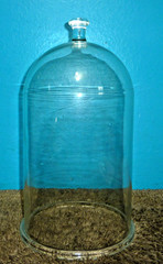 Vintage Pyrex Bell Jar w/ Flange 18in H 9.5in Dia Excellent Condition