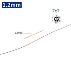 304/A2 Stainless Steel Wire Rope Cable Dia 0.3mm 0.4mm 0.45mm 0.5mm 0.6mm 0.8mm