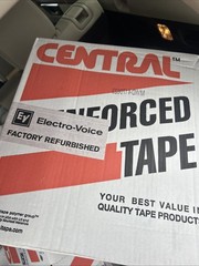 Case Central 240 Reinforced Water Activated Tape 72mm x 450 ft (10 Rolls) Logo
