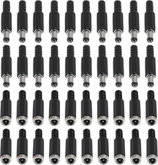 20 Pairs (40PCS) DC Socket 5.5Mm X 2.1Mm Female DC Barrel