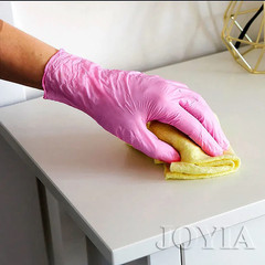 Pink Nitrile Disposable Gloves 50 100 XS Small Woman Girl Kids Household Cleanin
