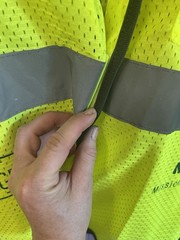 ML Kishigo Hi-Vis Yellow/Gray Reflective Mesh Safety Vest, Size L, V-WM2
