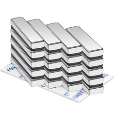 Compact Neodymium Magnetic Strips – 10 lbs Pull Force, Perfect for DIY & More