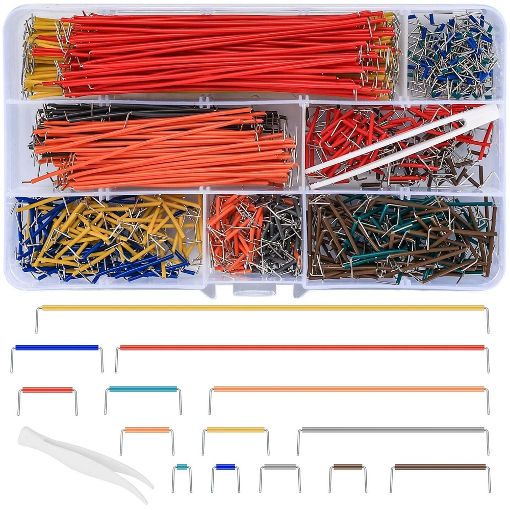 840 PCS Breadboard Jumper Wire Kit 14 Assorted Lengths for Prototyping