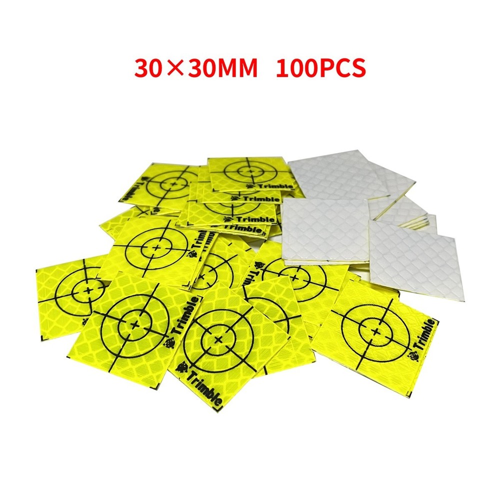 100PCS Green Reflective Sheet 20/30/40/50/60MM Reflector Target Tape Surveying