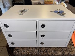 Returned Cellphone Locker Device Charging Station School L 14x9x8 Outlet 6 Slots