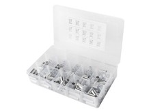 Aluminum Spacer Standoff Bushing Assortment Kit 1/2″ OD x3/8″ ID (150 pcs)