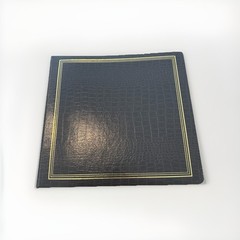 Imperial Black Bonded Leather Heavyweight Storage Binder 3in 3-Ring 600 Sheets