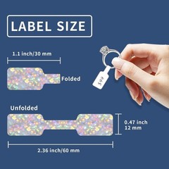 500pcs Hangtags for Jewelry Decoration Kraft Paper Prices Display Labels Hangtag