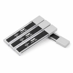 Mr. Pen- 2.0 mm Lead Refills, 48 Pack (12 per Tube), Black, 90 2 mm, Black