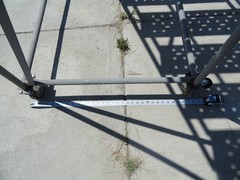 8 Step Steel Rolling Ladder Top Step W/ Handrails & Lock Step 9’3″