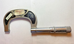 Vintage Geo Scherr Micrometer Caliper Machinist New York USA