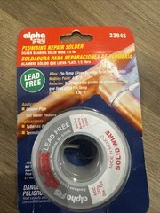 Alpha Fry Lead Free Plumbing Repair Solder Wire .125″ 1/2 lb 23946