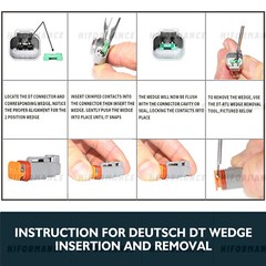 NEW 1750PCS Deutsch DT Connector Plug Kit With Deutsch Crimp Tool Auto Marine