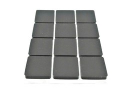 1″ Square x 3/16″ Peel & Stick Rubber Bumper Pads Truck Bed Auto Repair 12pk