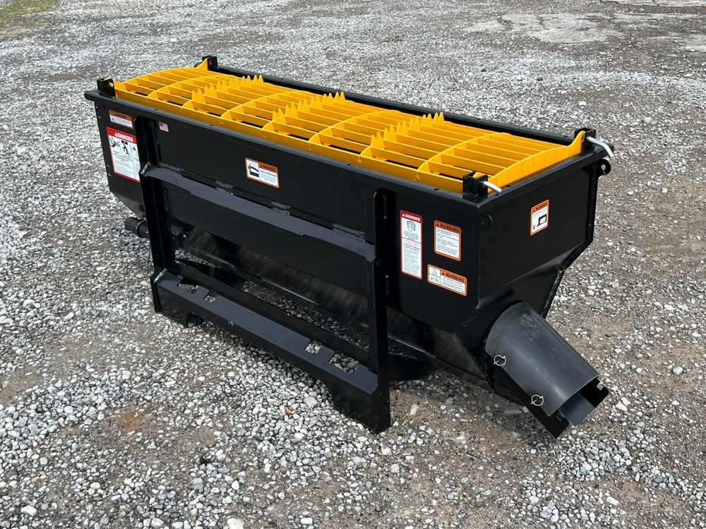 1/2 Yard Auger Mixer Mixing Discharge Bucket Attachment Fits Skid Steer Loader