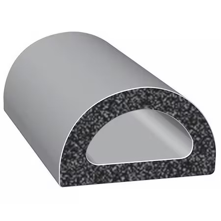 Trim-Lok X119ht-25 Rubber Seal, D-Shaped, 0.75″W X 25 Ft.