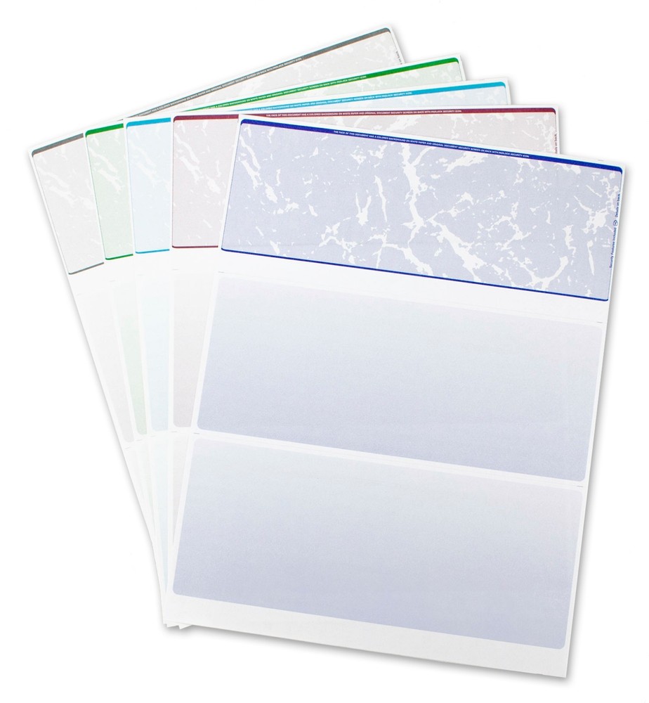 500 Sheets / Top Style Blank Computer Checks