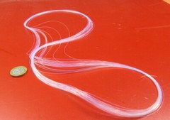 PTFE Micro Spaghetti Tubing .014″ OD x .002″ ID x .006 Wall x 100 Ft Coil