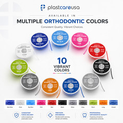 Dark Blue Closed Dental Orthodontic Power Chain 15 ft Elastic Ligature Braces