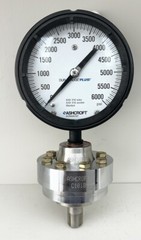 Ashcroft Plus Pressure Gauge ~ 0/6000psi w/ C1018 Stainless Steel Diaphragm Seal