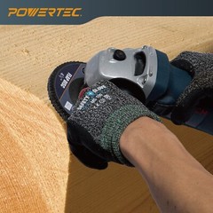 POWERTEC 4-1/2″ Zirconia Flap Discs for Angle Grinder 40/60/80/120 Assorted Grit