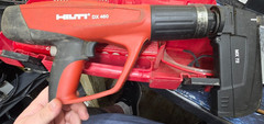Hilti DX 460 Powder Actuated Fastening Tool Nail Gun With Case And Few Extras