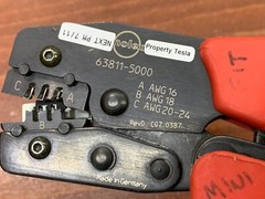 Molex 64001-0400 RHT-1994 Engraved Hand Crimp Tool 10-22 AWG Insulkrimp