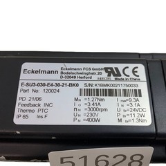 Eckelmann E-SU3-030-E4-30-21-BK0 120024 Servo Motor 400W 3000rpm