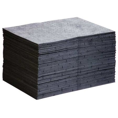 Pig Mat204 Sorbents, 22 Gal, 15 In X 20 In, Universal, Gray, Polypropylene, 200