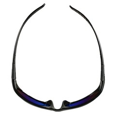Kleenguard 20543 V40 Hellraiser, Safety Glasses, Anti-Scratch, Blue Lens, Black