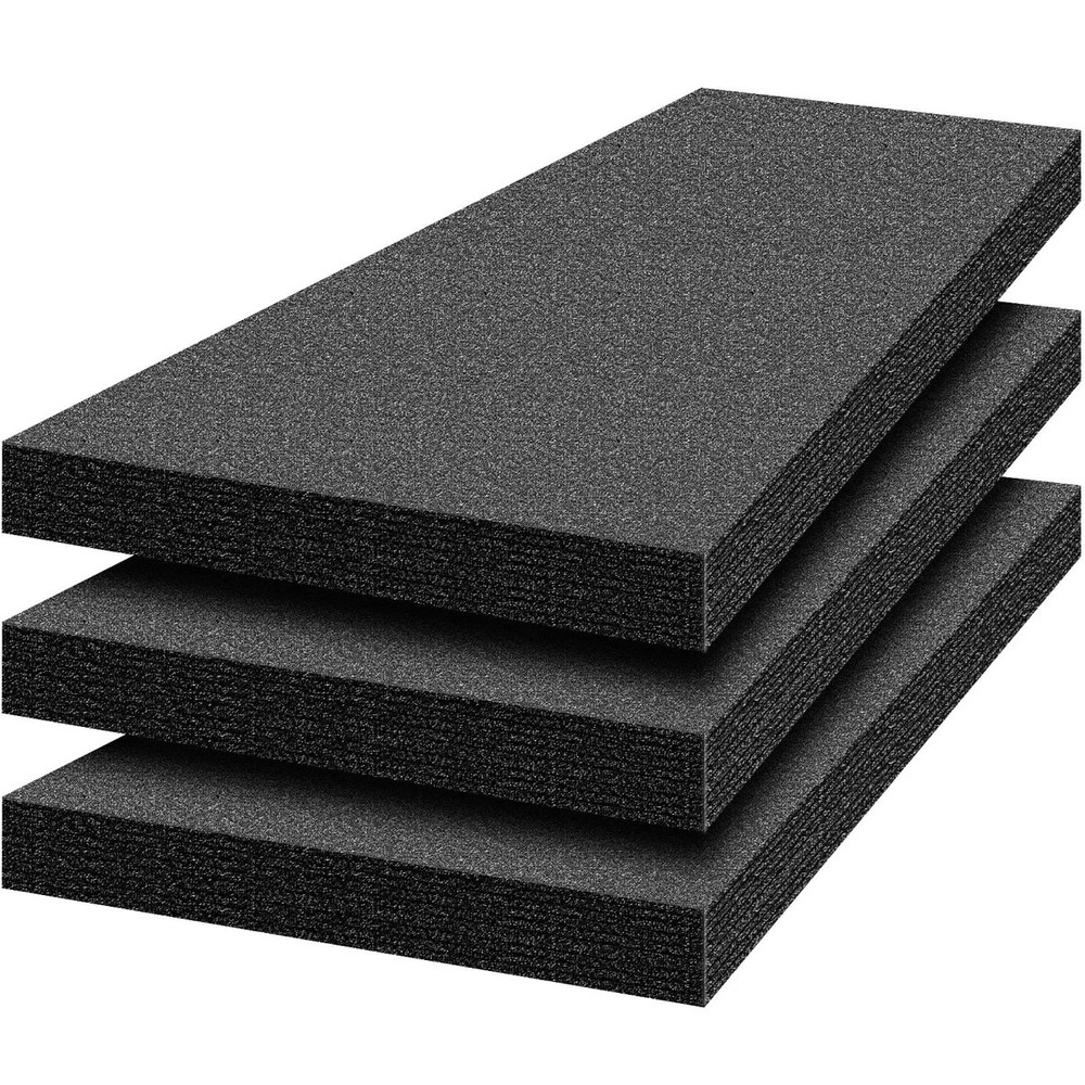 Yaomiao Polyethylene Foam Sheets 54x16x2 Thick Black Packing Inserts 3 Pack.