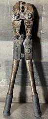 National Telephone Supply Co. Nicropress 53-XPJ Manual Swaging Tool. Top Chipped