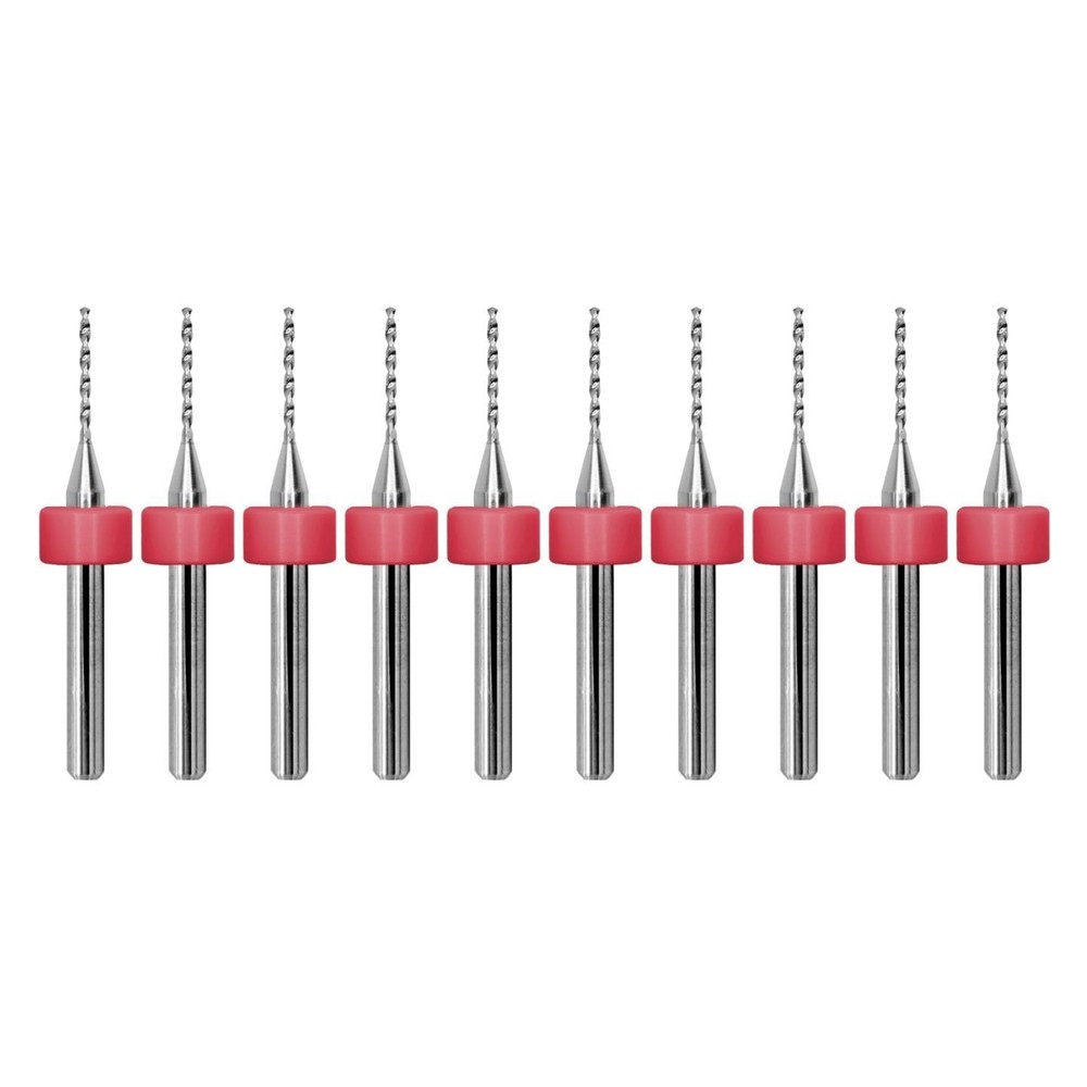 10 Pc 1/32″ (0.80mm) Solid Carbide Drill Bits Kyocera PCB CNC