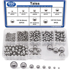 490PCS Precision Steel Ball Assortment Kit 8 Sizes Bearings Hardware Set