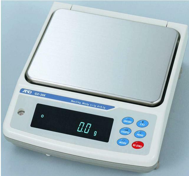 A&D GX-30K Washdown Scale Precision Industrial Lab Balance 30 kg x 0.1 g