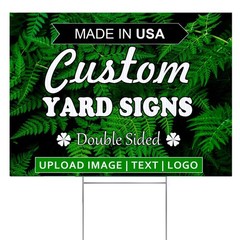 Custom Yard Signs | 2-Sided, Available in 12″ X 9″, 18″x12″, 24″x18″, 36″x24″