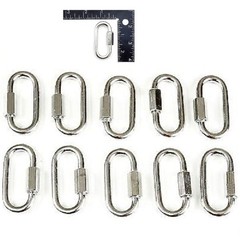 10- 1/4″ Heavy Duty Quick Link Chain Rope Cable Strap Connector 6.3mm