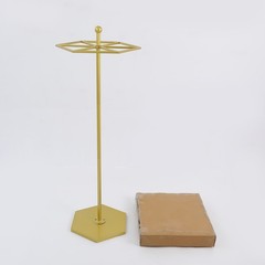 Clothing Display Rack, 360° Rotating, Carbon Steel, 50 lbs Capacity, 56.3 Inch