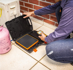 Elitech LMC-100F+ Refrigerant Scale 110lb HVAC Freon Charging w/ Case