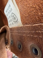 Ariat Men’s Work Boots Lace Up Leather Brown Size 10 1/2 EE Style 37180