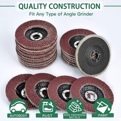71878 4 Inch Flap Discs 20 PCS 40 Grit Sanding Pad 5/8 Inch Arbor