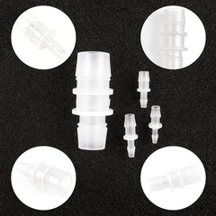 Quickun Plastic Hose Barb Reducer Fitting 1/4″ to 5/32″ 1/4-5/32, Pack Of 2