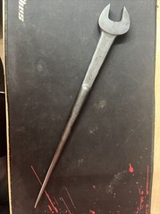 Vtg WILLIAMS 207 1-1/16″ 5/8″ USS Bolt Rat Tail Spud Wrench Iron Workers Tool